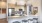 The Cove features cutting edge design with slab counters and stone countertops