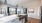 kitchen with marble counters and stainless steel appliances